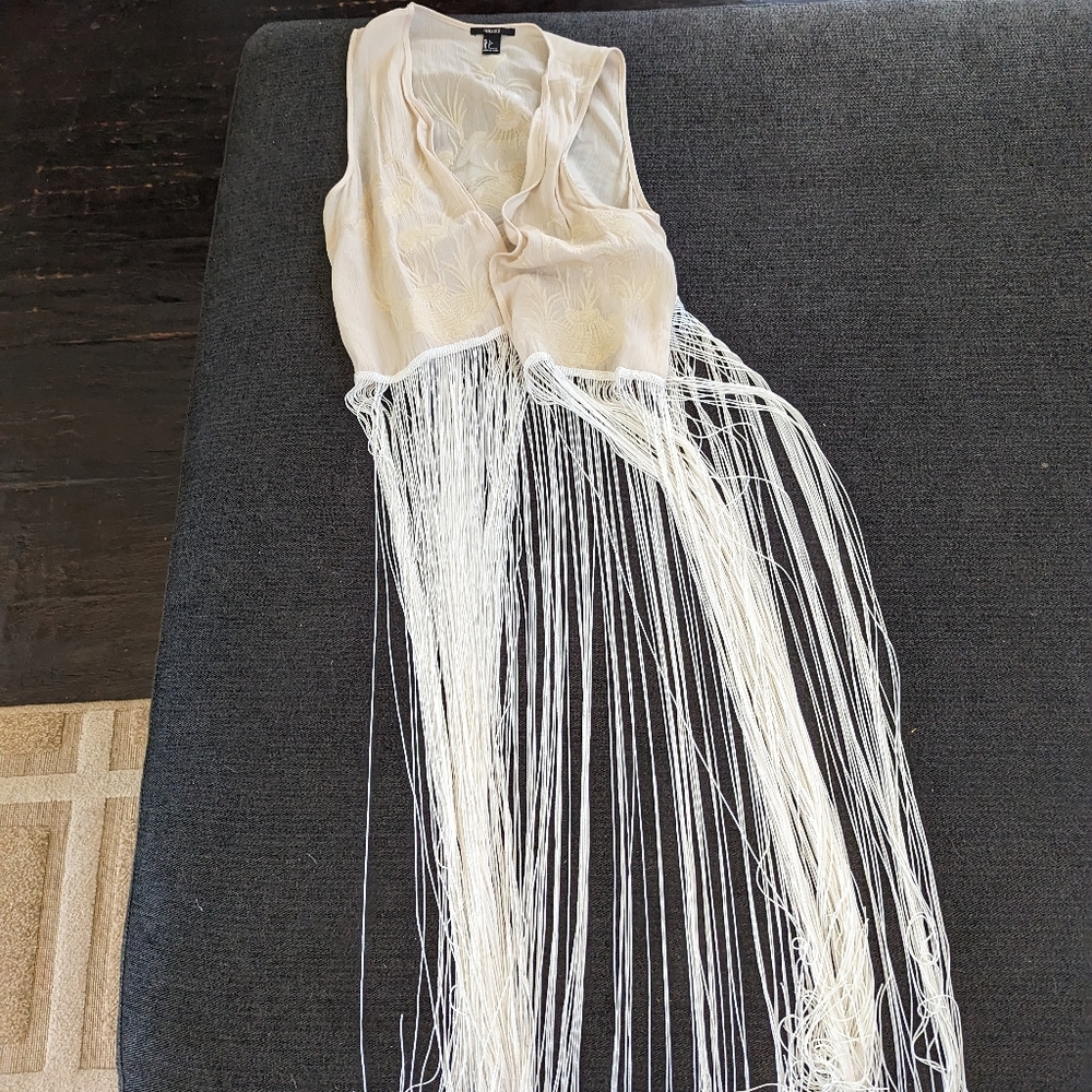 forever 21 tassle vest